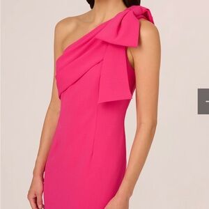 NWT Adrianna Papell Pink Bow Dress